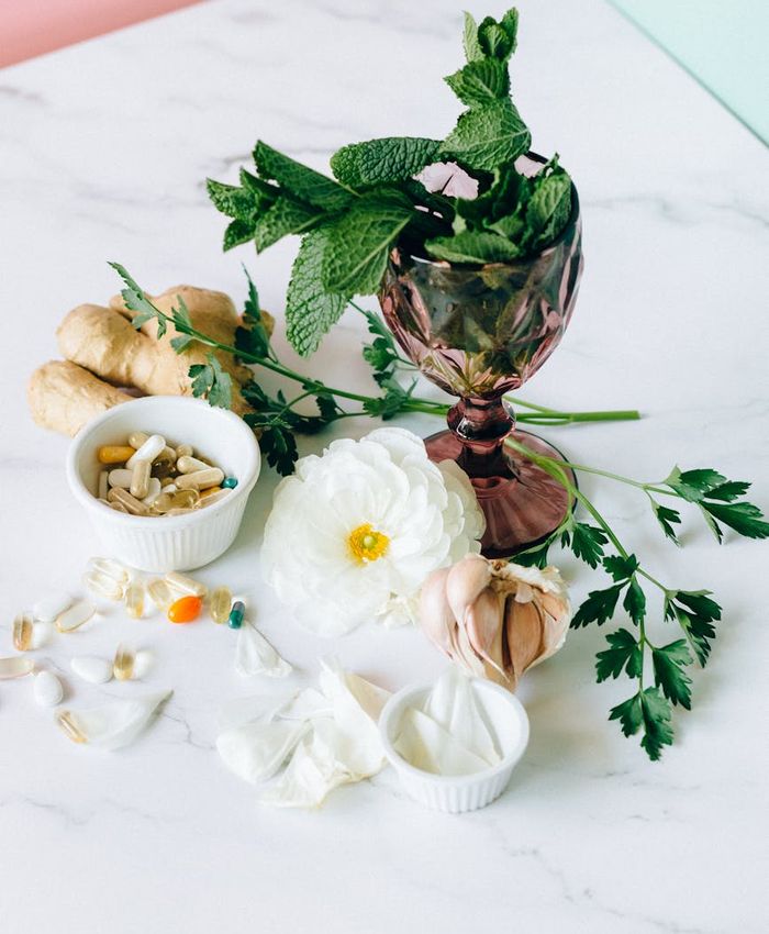 Абстрактна композиція природного wellness-підходу